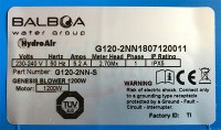 Balboa Genesis Air Blower G120 - 1200W bouillonneurs d&#39;air
