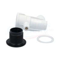 Rotating whirlpool nozzle, plastic, twin-spin