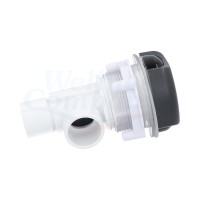 1&#34; On-Off rotary valve water regulator for Aquavia spas - black