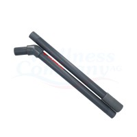 HYDRA PVC suction pipe with bend, two-piece Ø 50 mm suitable for Torpedo Ultra mud vacuum cleaner
