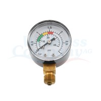 Pressure gauge Ø 50mm 1/4&#34; male 0-3 bar