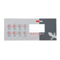 Gecko Whirlpool Display Sticker TSC-8 (K-8) with 8 buttons