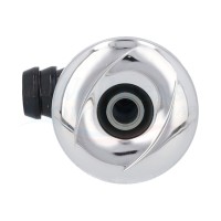 Whirlpool nozzle directional with body without sleeve, in stainless steel appearance