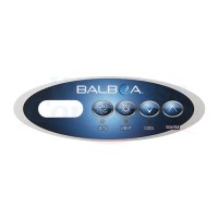 Balboa Whirlpool Display Aufkleber VL200 - 4 Knöpfe, 1 Pumpe ohne Blower