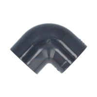 PVC Winkel 90° 63 x 63 mm zu Poolverrohrung - Grau